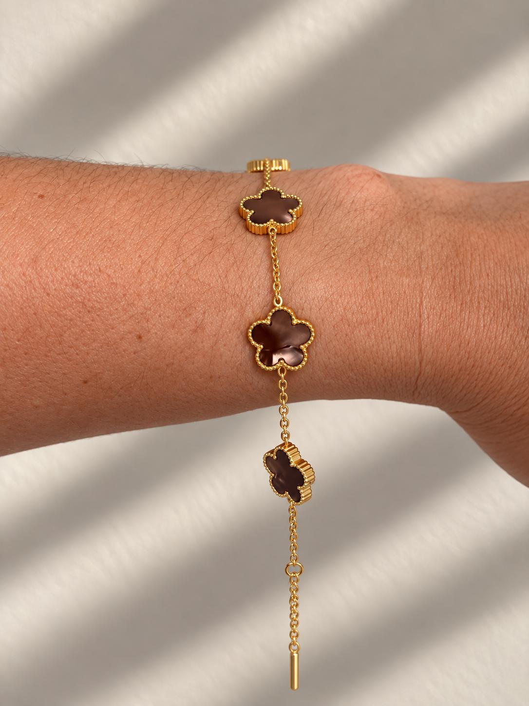 The Bloom Bracelet-Brown