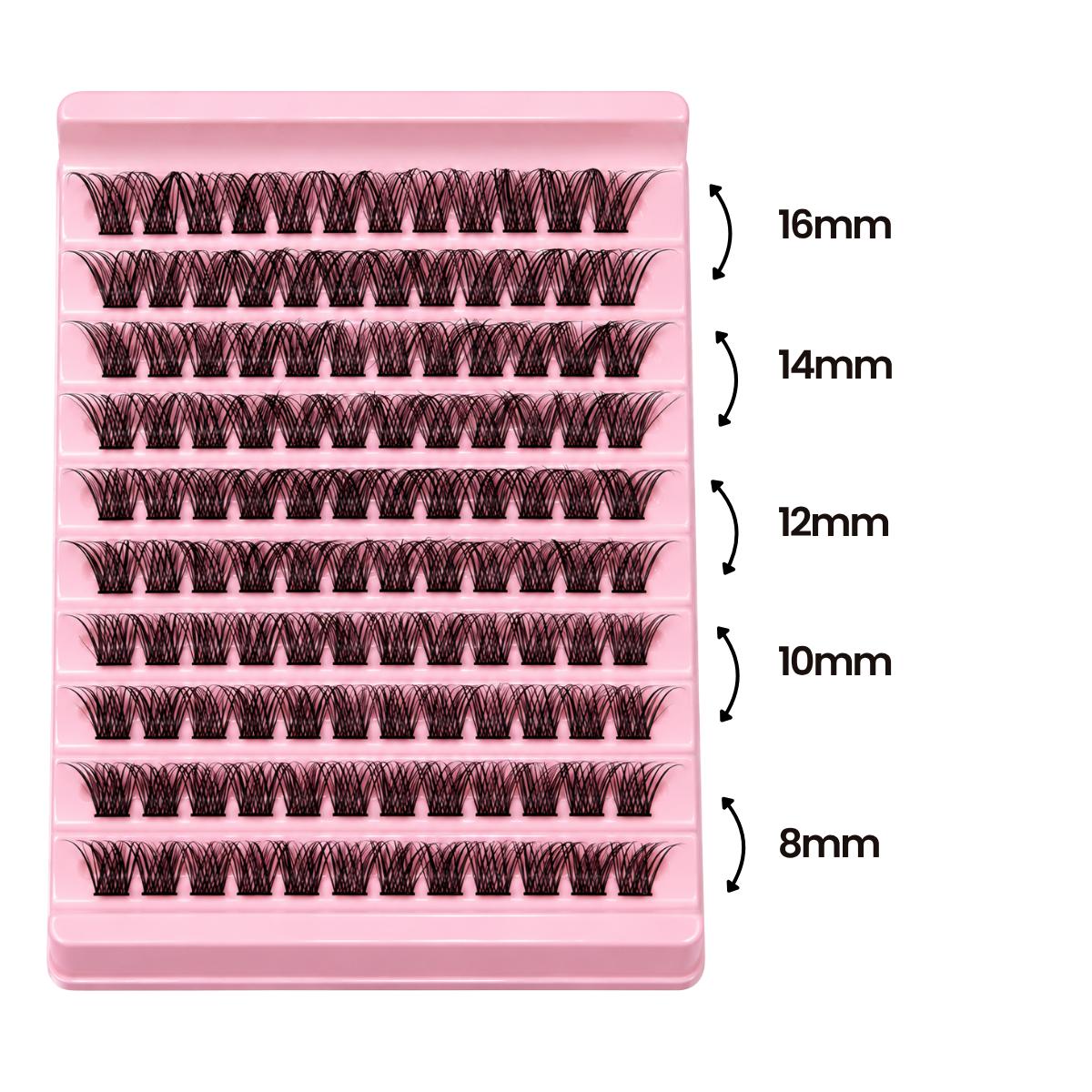 Wispy Lash Cluster Set 120 Clusters with Spoolie, photo 4