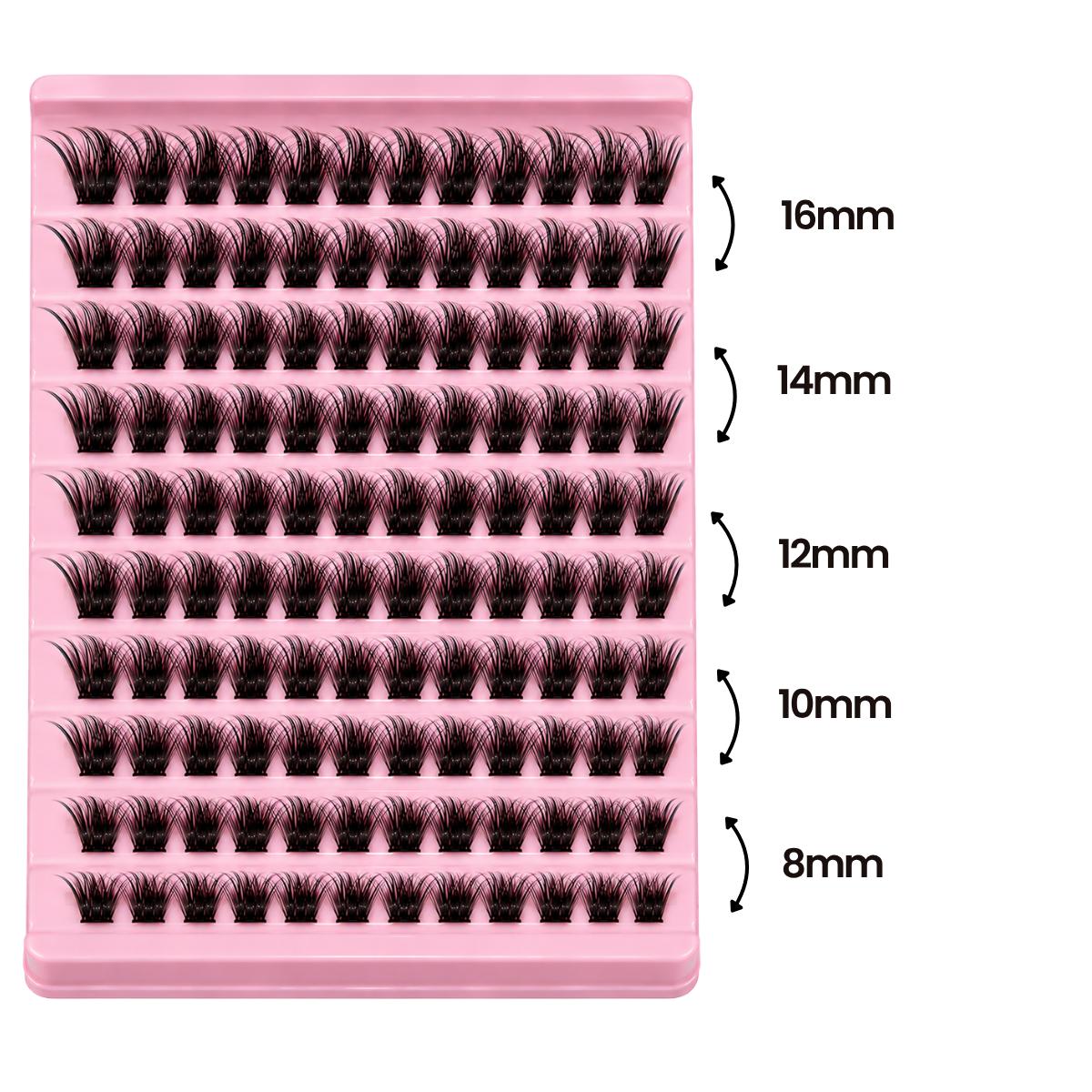 Fluffy Volume Lash Cluster Set 120 Clusters with Spoolie, photo 4