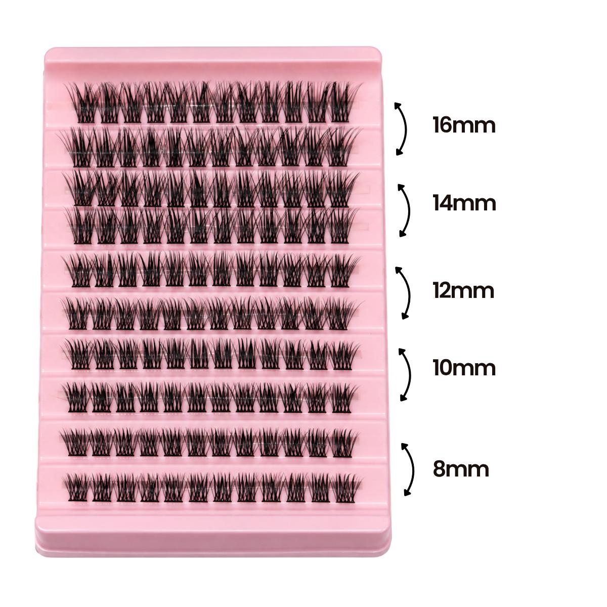 Natural Lash Cluster Set 120 Clusters with Spoolie, photo 4