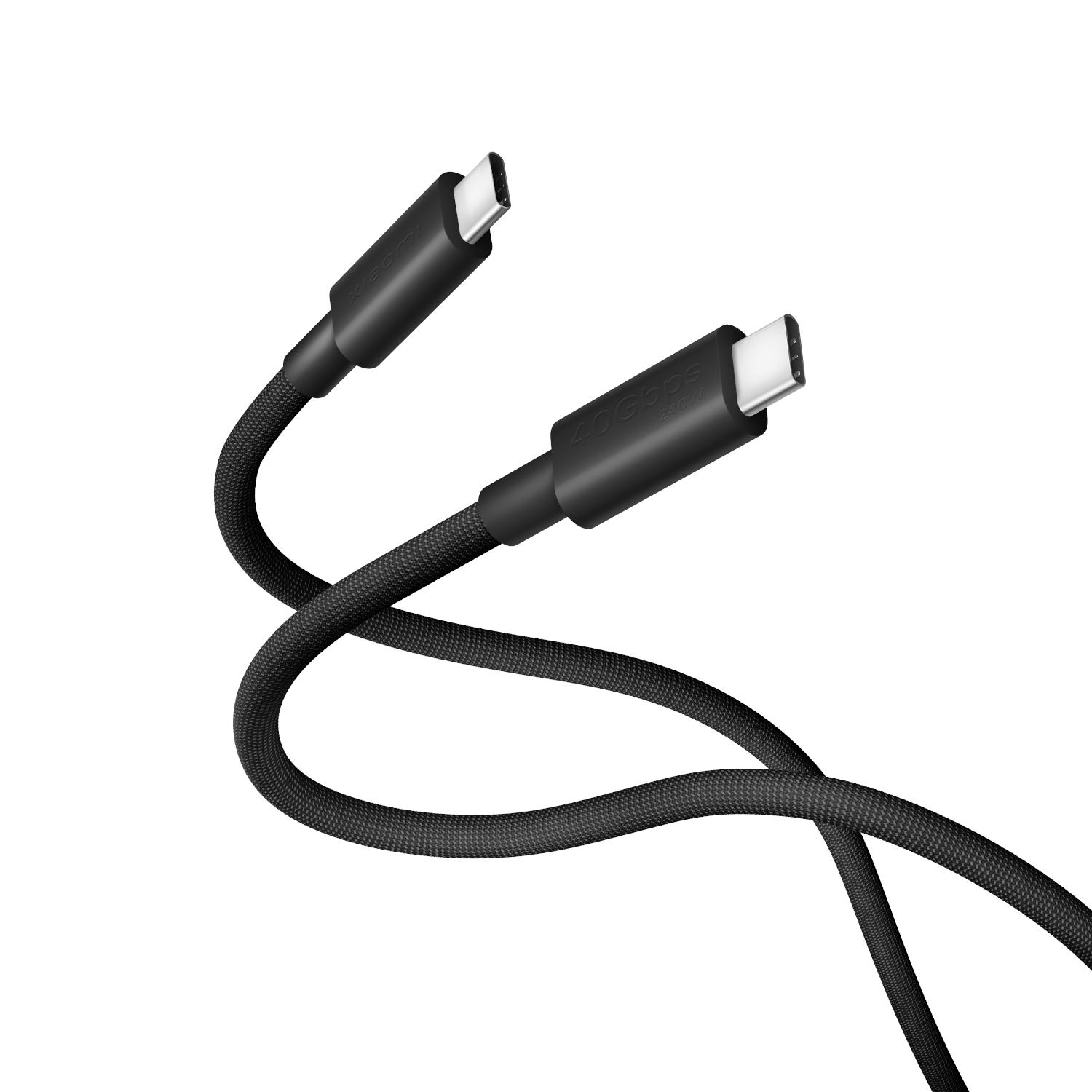 Xiaomi USB4 6A USB Type-C To USB Type-C Braided Cable 1m- (120W, 40Gbps, 8K), photo 2