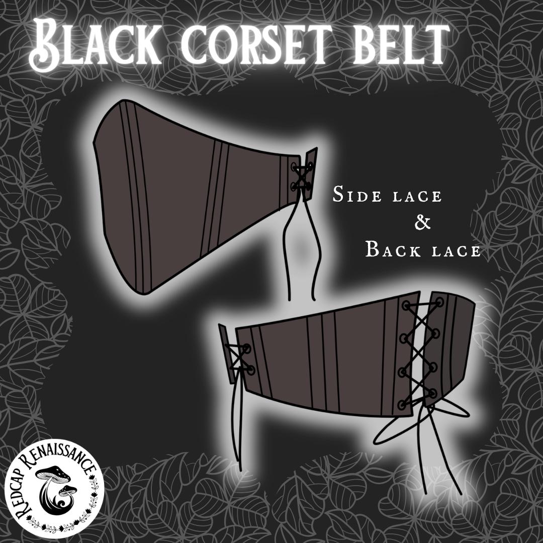 Black corset belt, photo 2