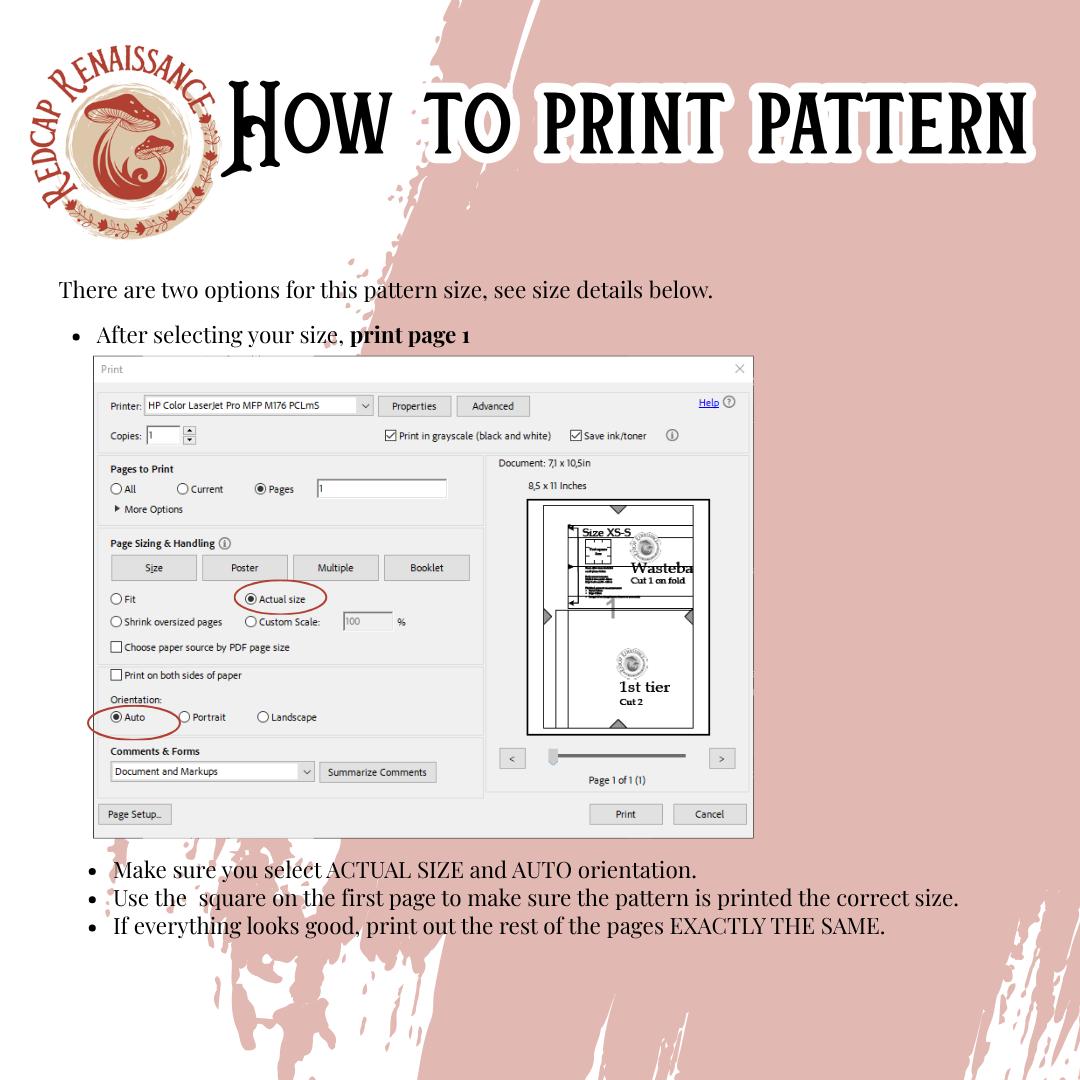 3 Tier Maxi Skirt pattern, photo 3