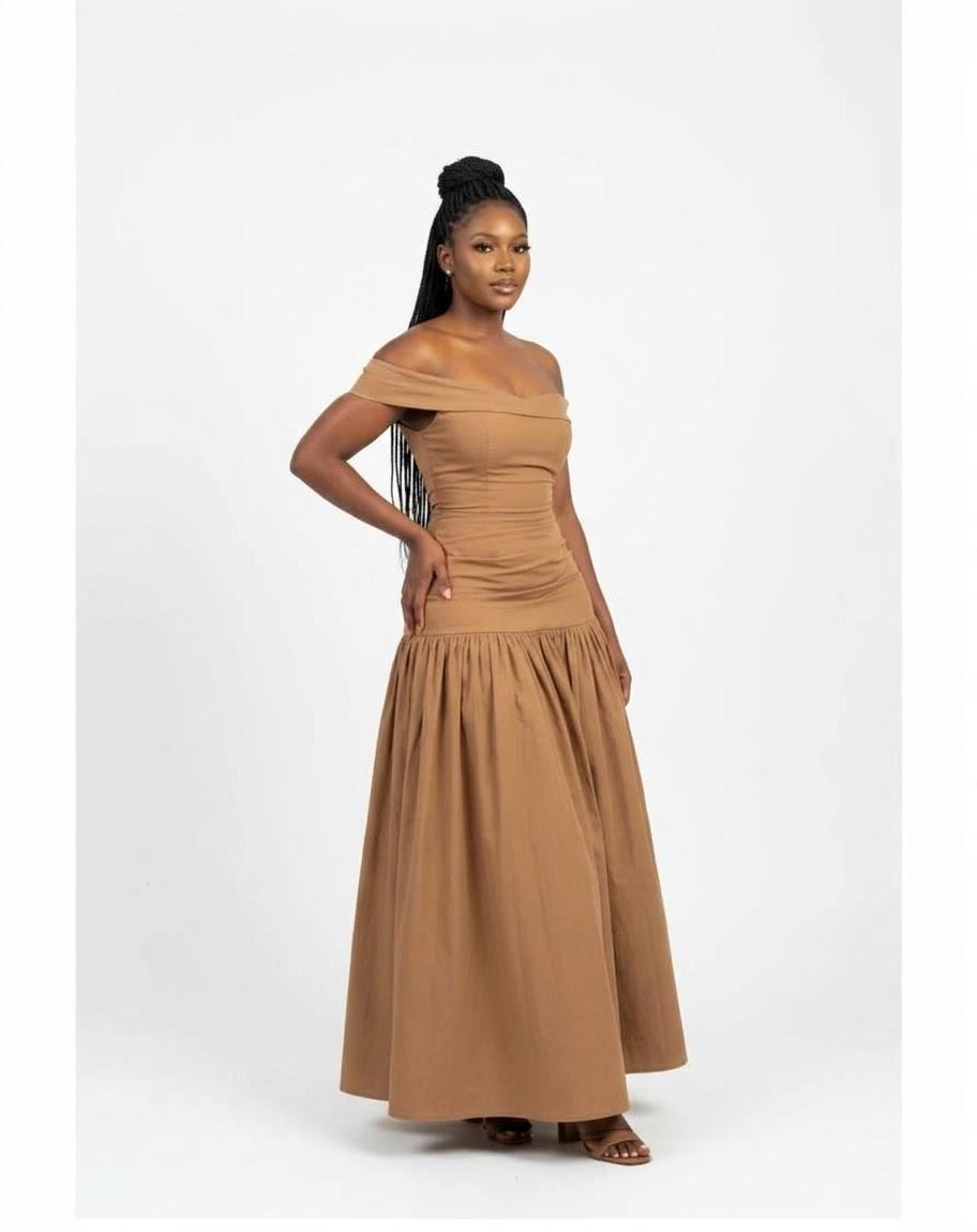 Ladies off shoulder maxi dress, photo 2