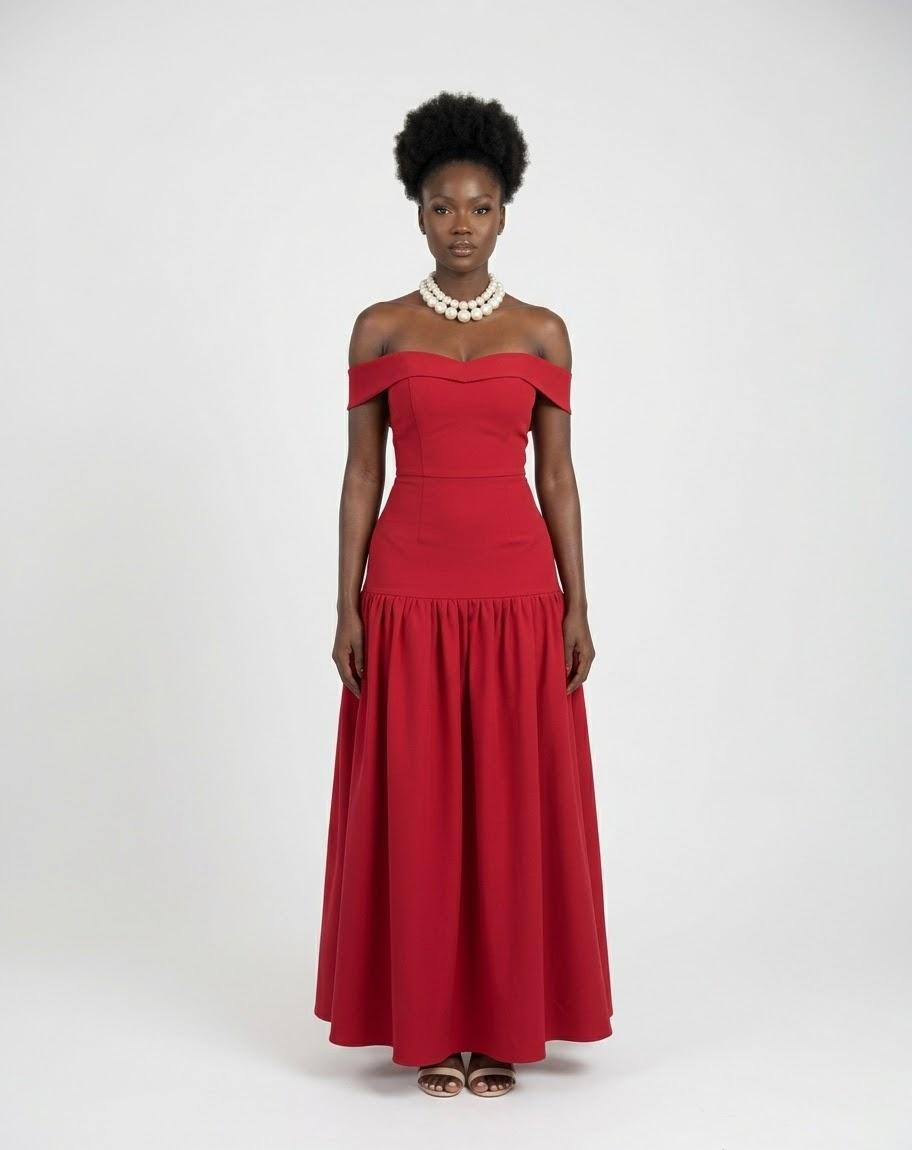 Ladies off shoulder maxi dress, photo 3