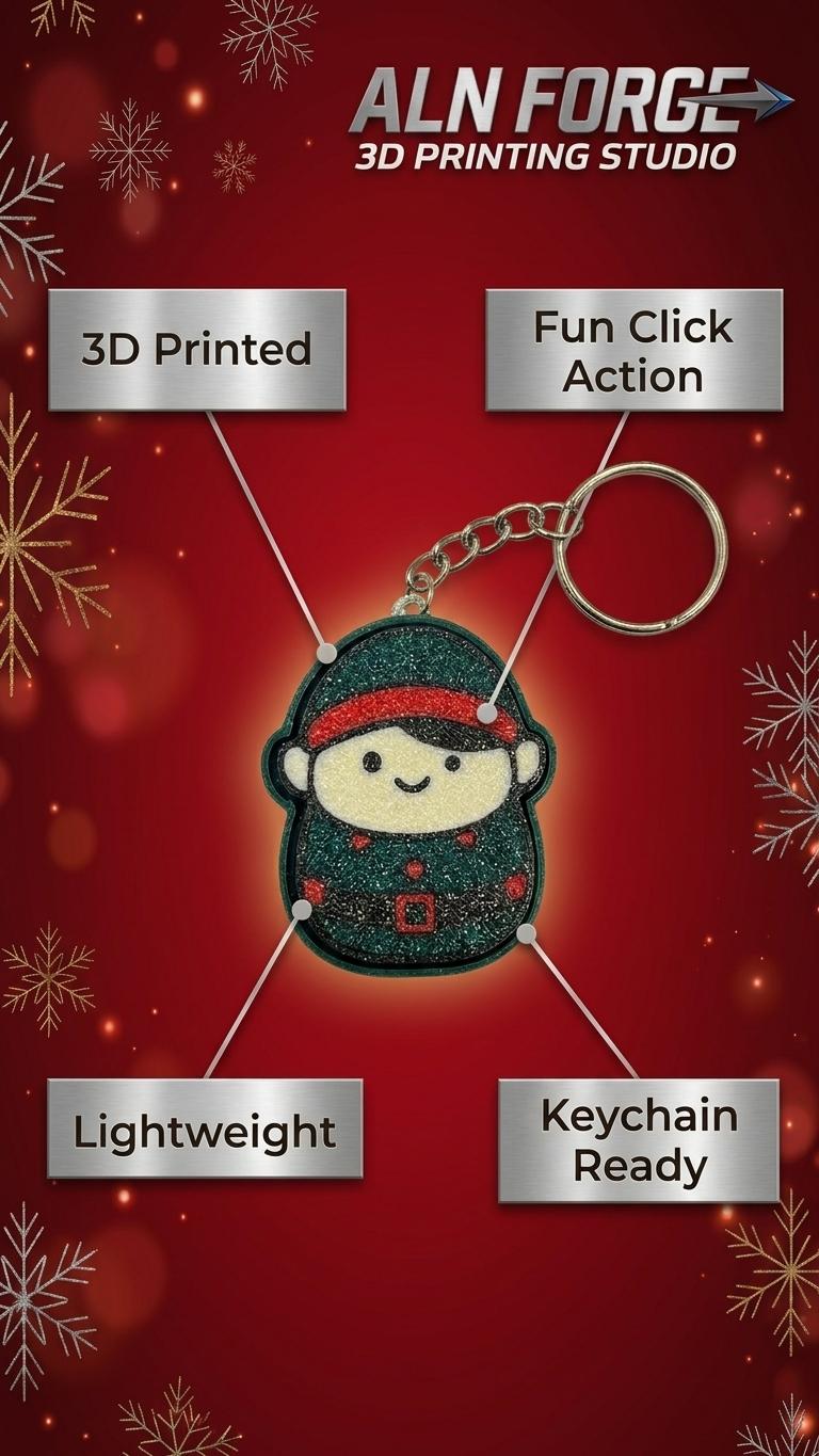 🧝 Santa's Elf Clicker Keychain, photo 2