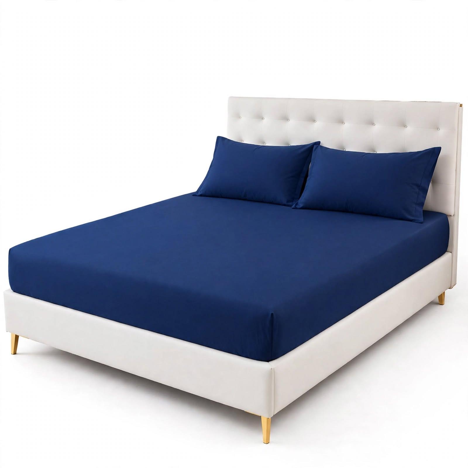 Luxury Fitted Sheet Set - Deep Pocket + 2 Pillowcases (7 Colours), photo 4