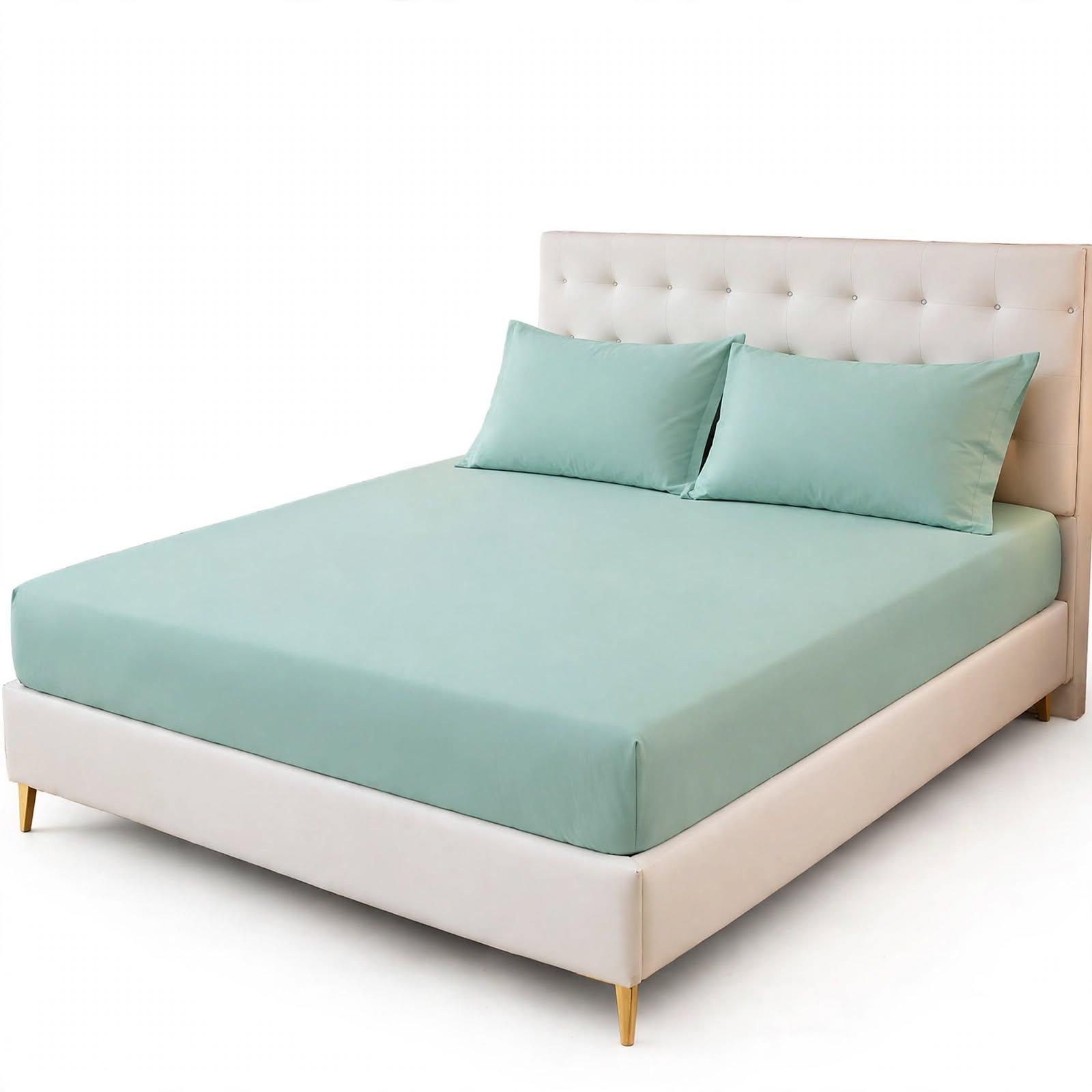 Luxury Fitted Sheet Set - Deep Pocket + 2 Pillowcases (7 Colours), photo 5