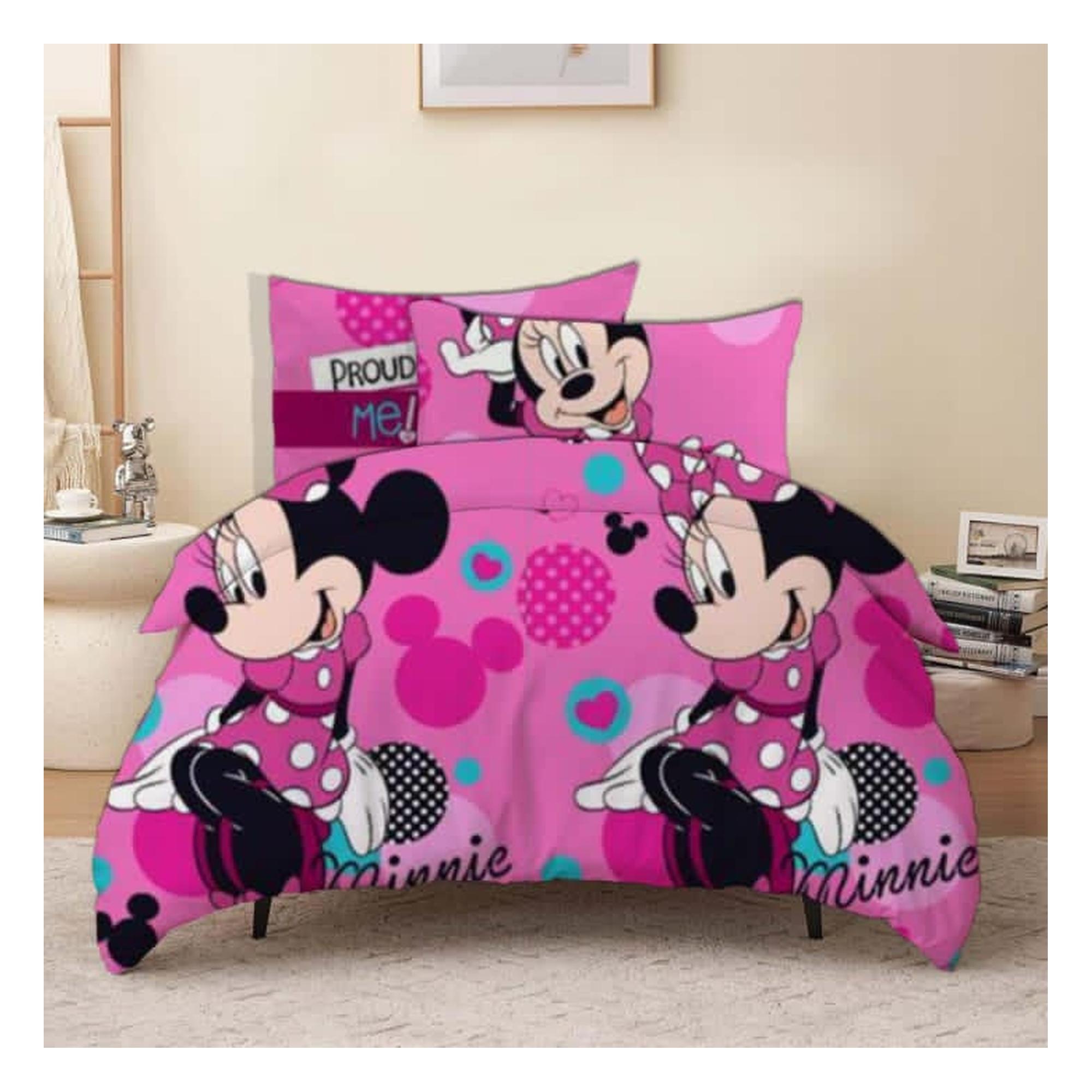 Cartoon Bedding Set 3-Piece - Single - Minnie Mouse, Hello Kitty, Spiderman - 4 Designs, photo 2