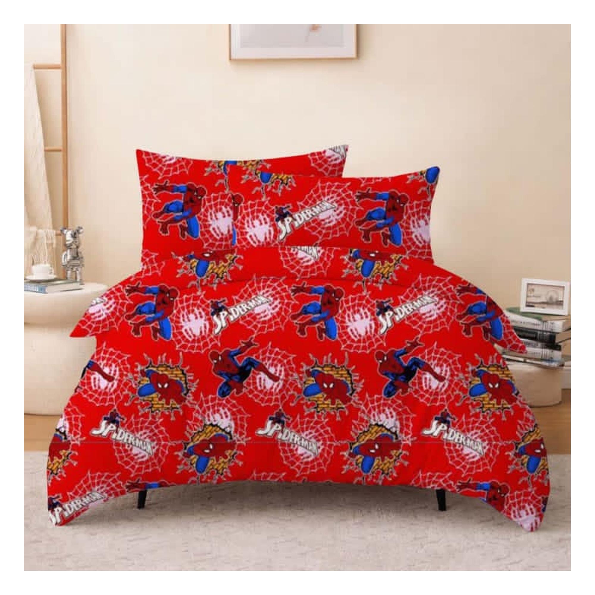 Cartoon Bedding Set 3-Piece - Single - Minnie Mouse, Hello Kitty, Spiderman - 4 Designs, photo 6