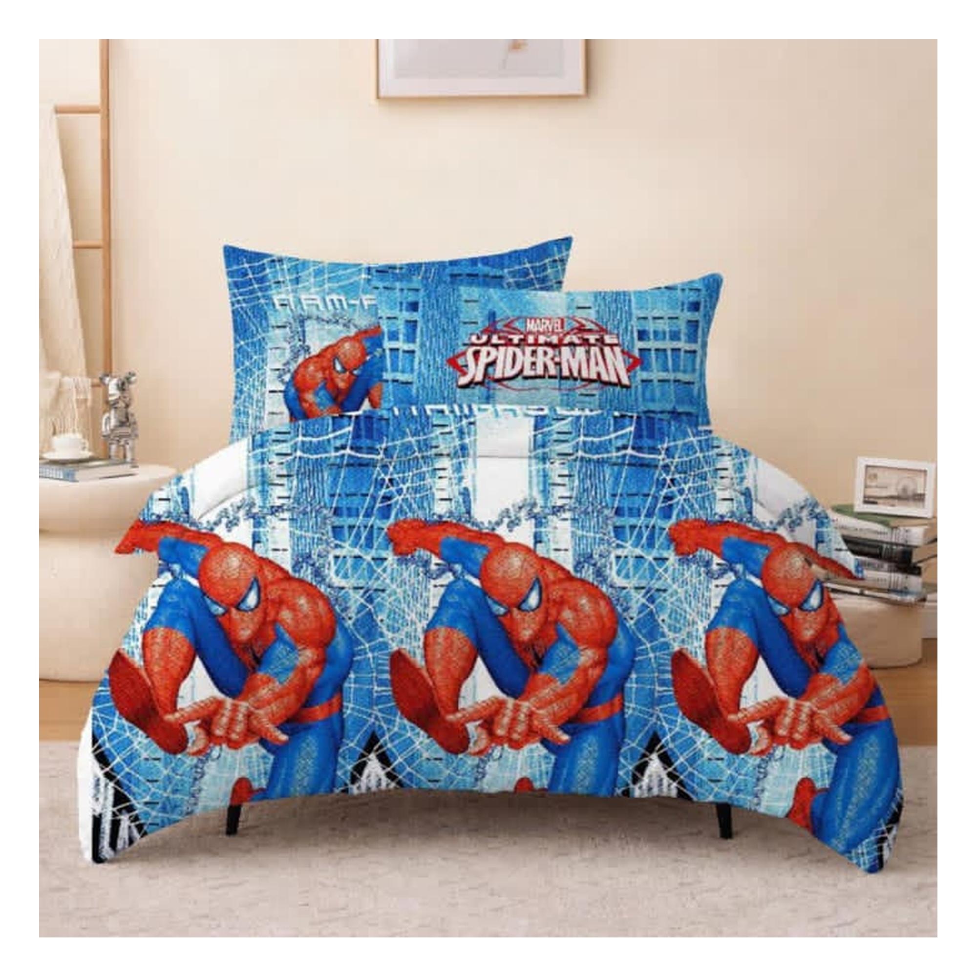 Cartoon Bedding Set 3-Piece - Single - Minnie Mouse, Hello Kitty, Spiderman - 4 Designs, photo 5