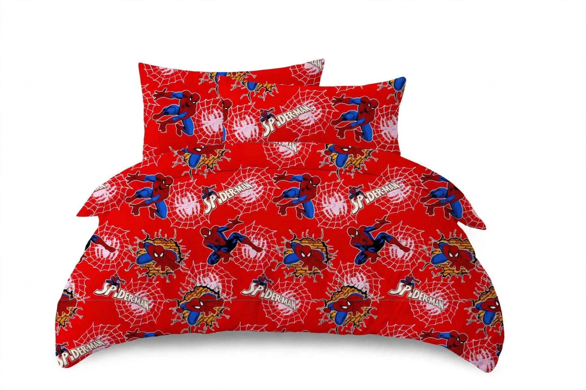 Cartoon Bedding Set 3-Piece - Single - Minnie Mouse, Hello Kitty, Spiderman - 4 Designs, photo 4