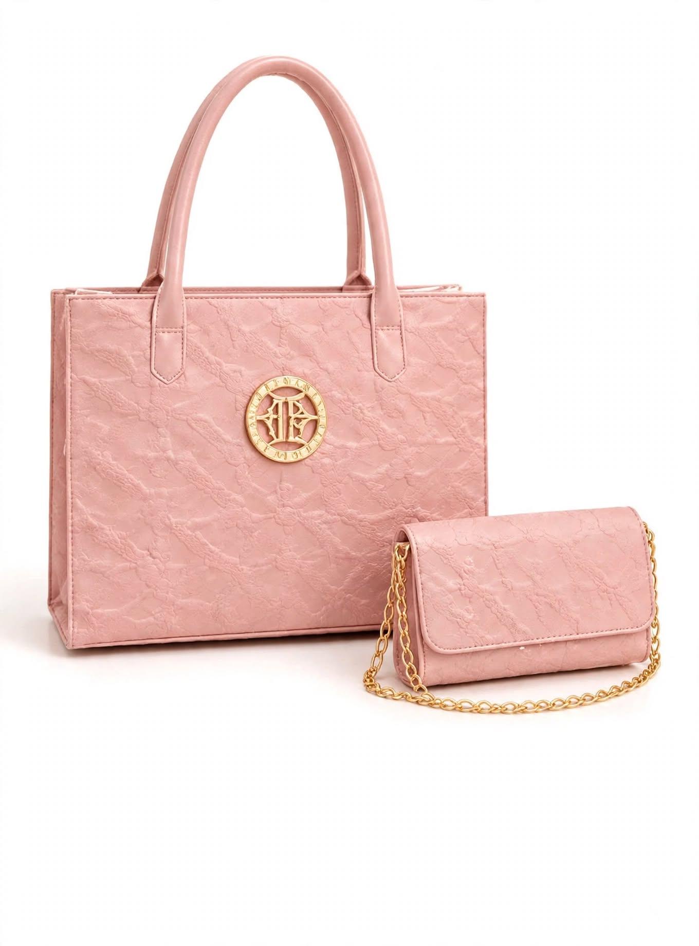 830# 2-in-1 Tote Bag Set - Large Tote + Small Chain Wallet - 5 Colours, photo 5