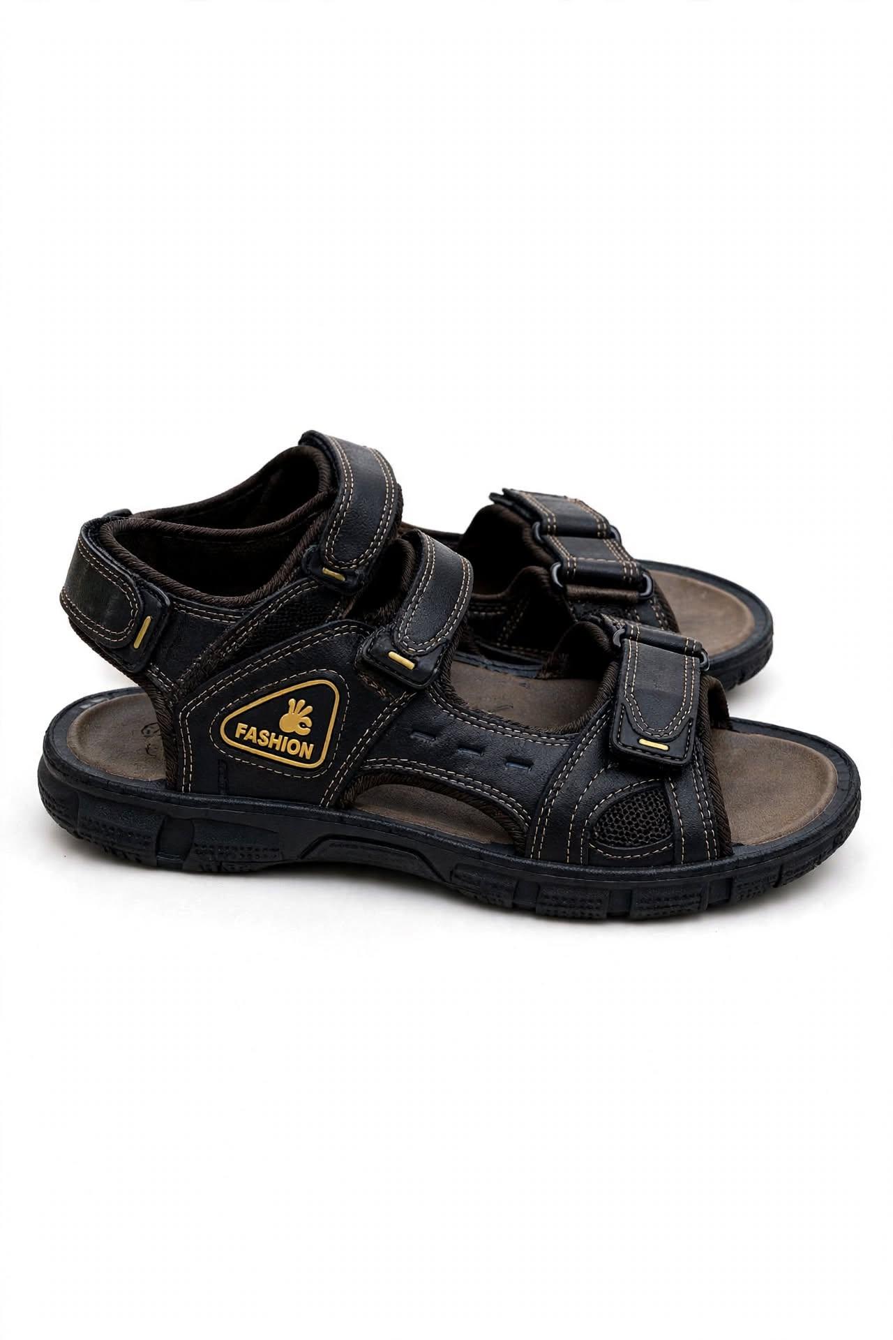 Men's Leather Sandals - Comfort Style Durability - Brown & Black - 39-44, photo 3