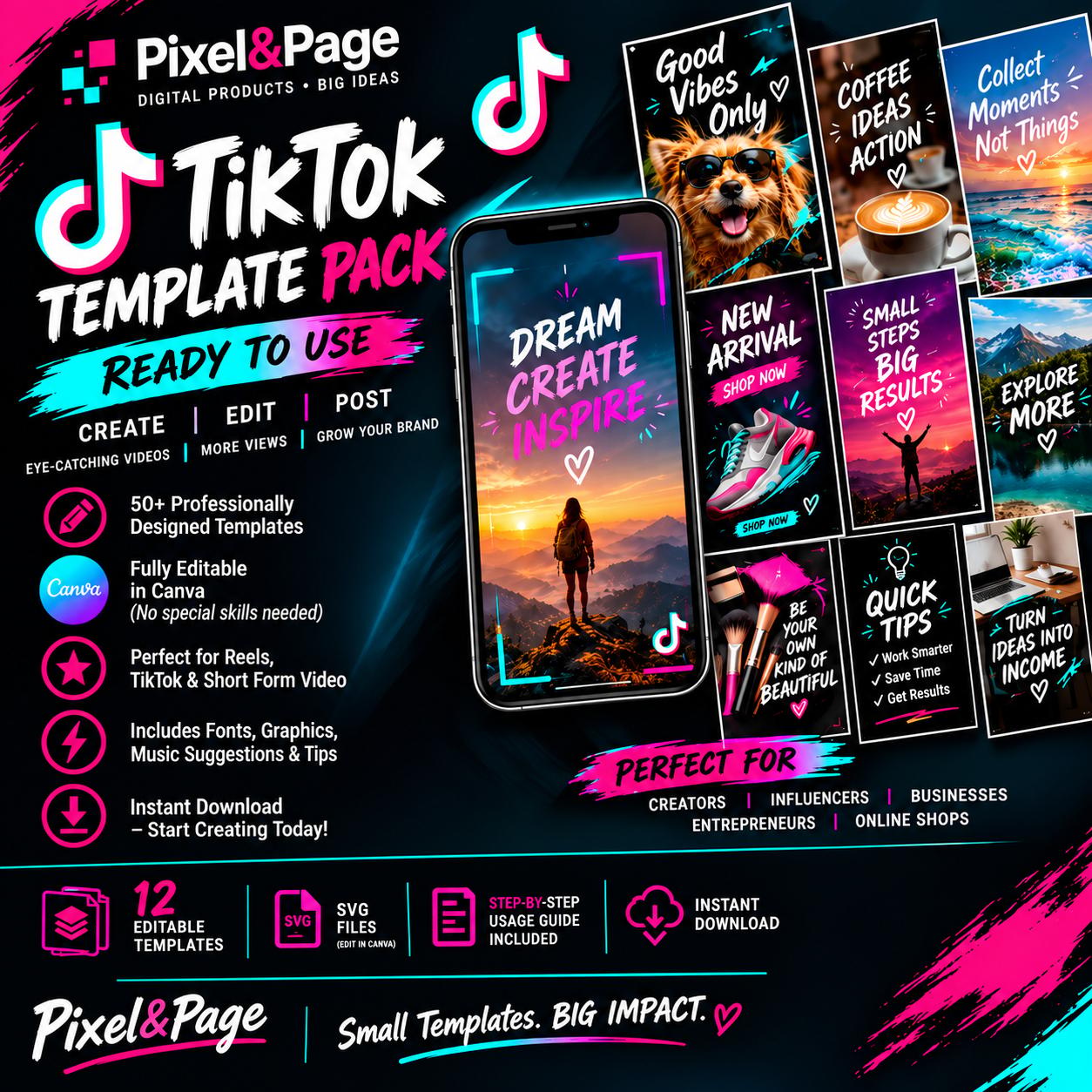 Tik Tok Template Pack - Creators Edition