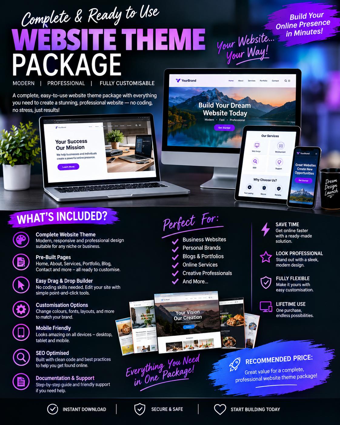 Website Theme Template Package