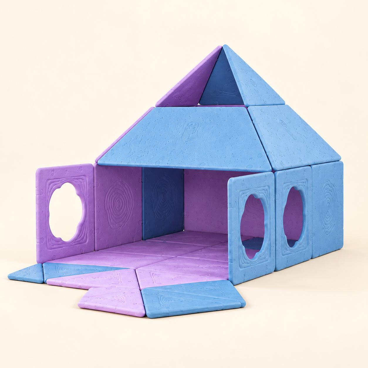 18-Piece Magnetic Fort Building Kit, photo 1