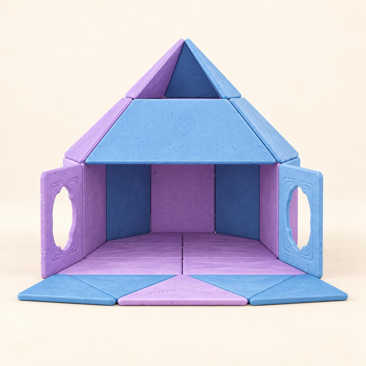 18-Piece Magnetic Fort Building Kit, photo 2