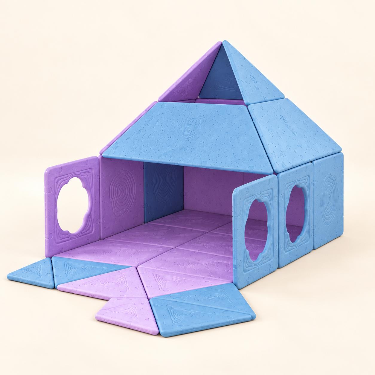18-Piece Magnetic Fort Building Kit, photo 3